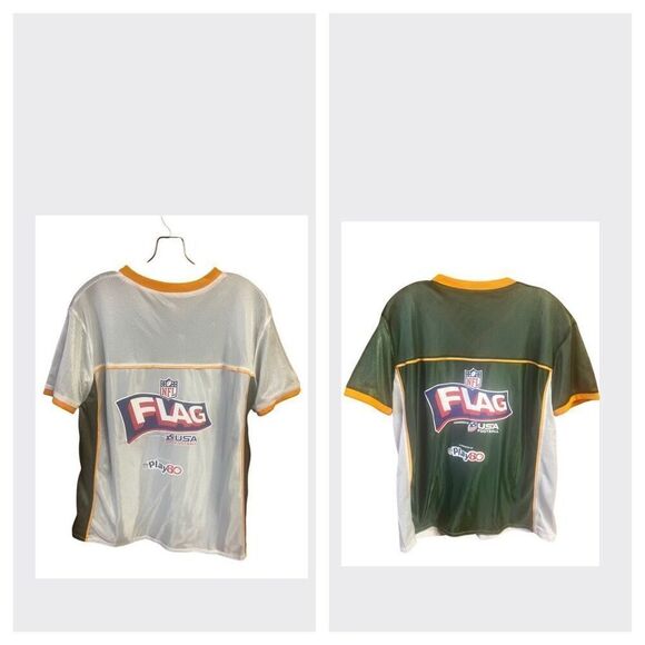 Green Bay Packers Unisex Flag Football Jersey Reversible Sz M NWOT - Picture 2 of 6